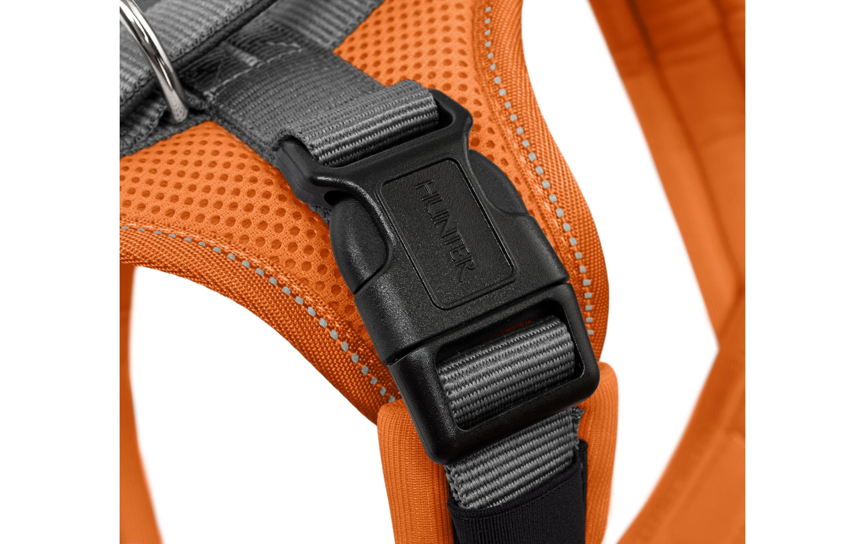 Hunter Geschirr Maldon UP L orange/grau