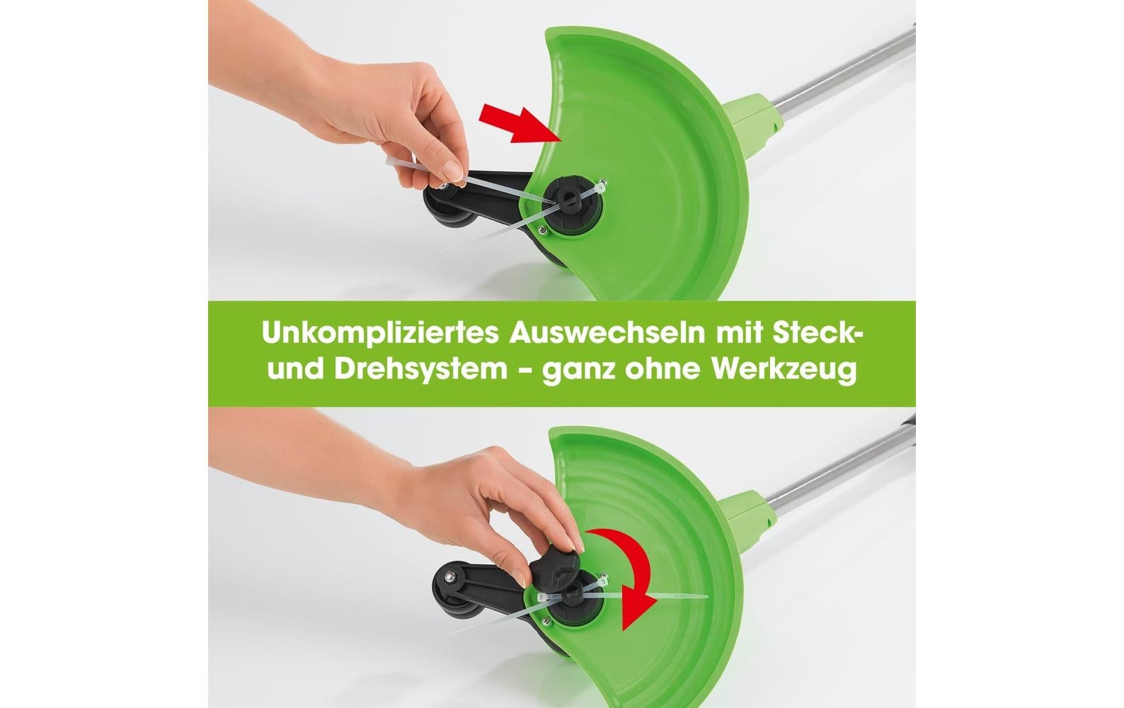 EASYmaxx Akku-Rasentrimmer – Grün