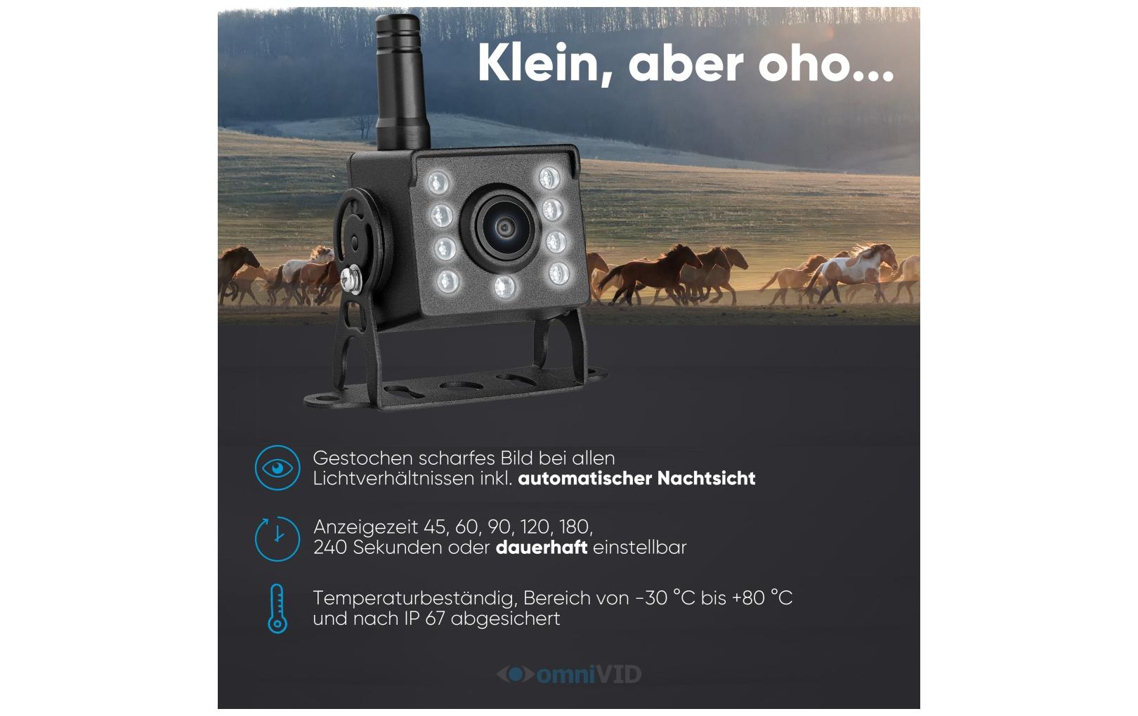 omniVID Equi-Cam mit Monitor 5 Zoll