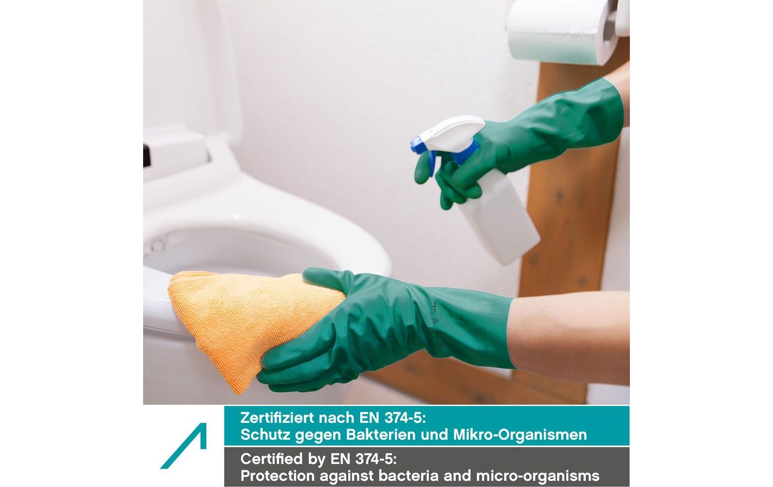 ACE 3 Paar Heisenberg Chemikalienhandschuhe Grösse: S, Grün