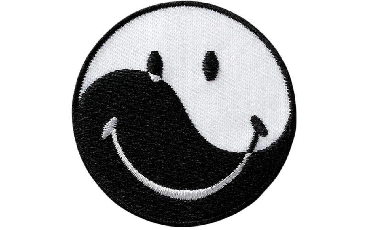 Mono-Quick Aufbügelbild Smiley Ying Yang 1 Stück