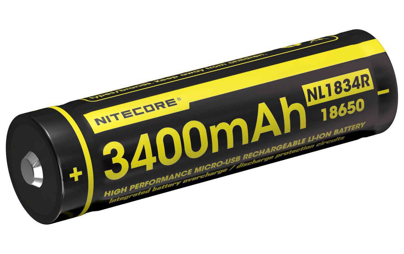 Nitecore Akku NL1834R 18650 3400 mAh Nitecore Akku NL1834R 18650 3400 mAh