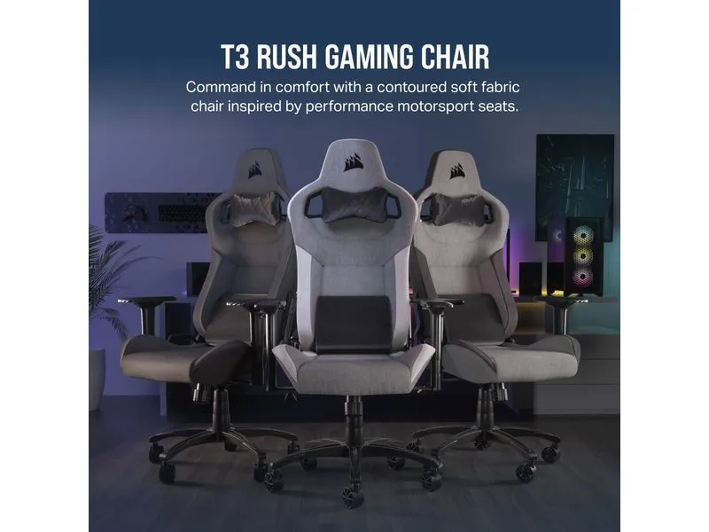 Corsair Gaming-Stuhl T3 Rush (2023) Schwarz