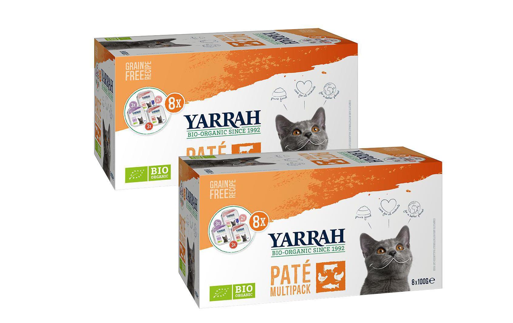 Yarrah Bio-Nassfutter Multi-Pack 16 x 100 g