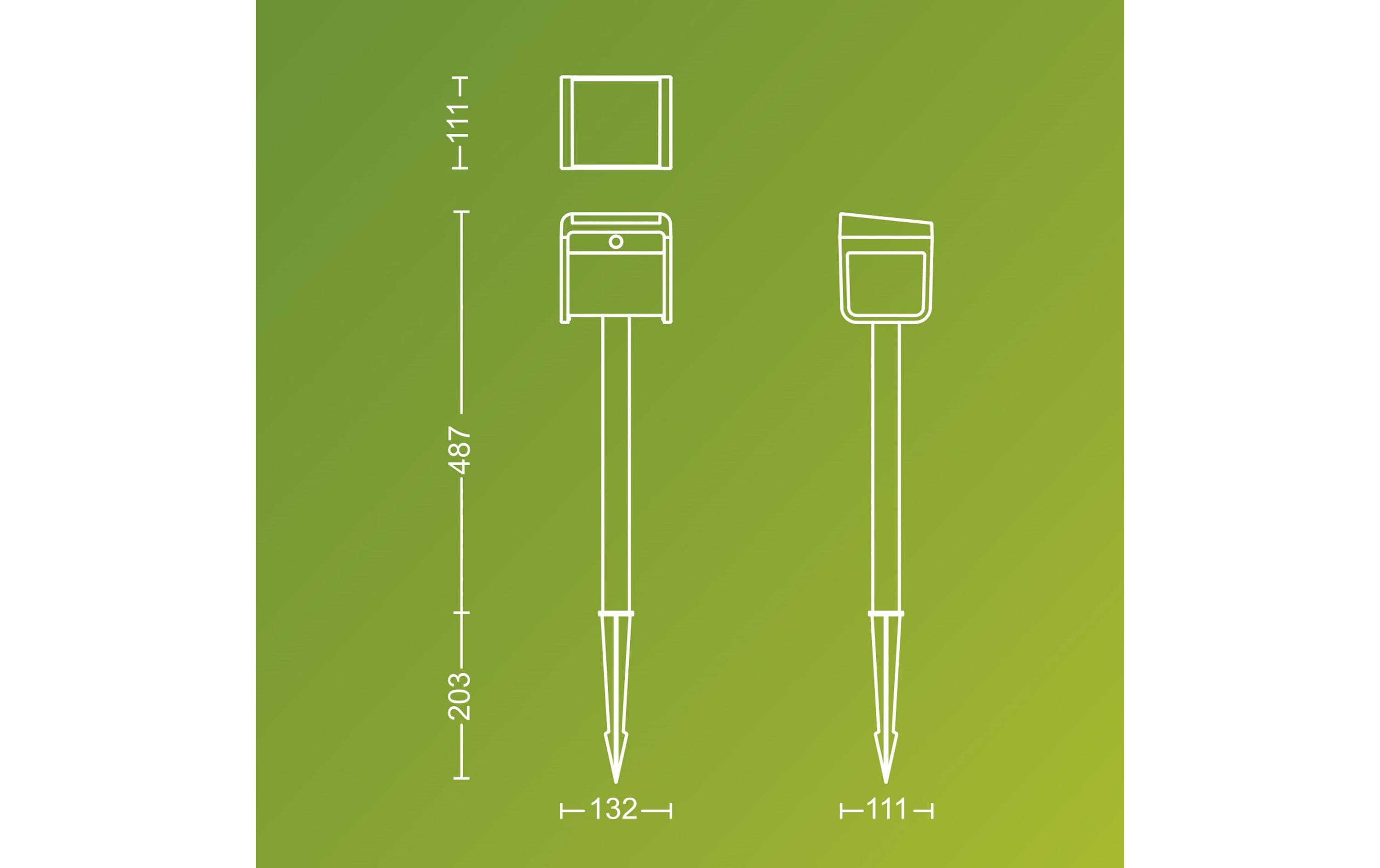 Philips Ezra Sockel Solar UE 3000K schwarz
