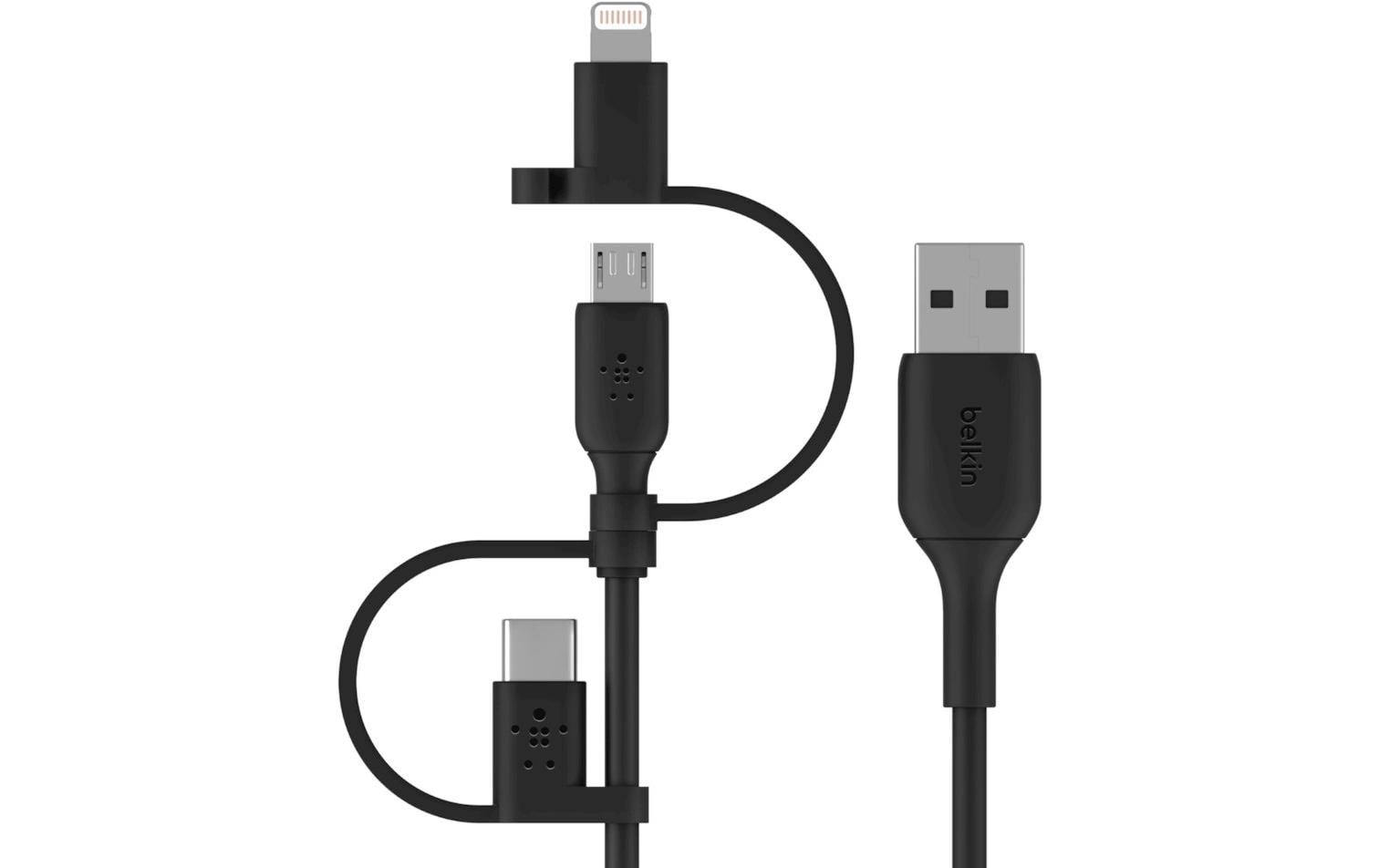 Belkin BoostCharge Universal USB A - Lightning/Micro-USB B/USB C Belkin BoostCharge Universal USB A - Lightning/Micro-USB B/USB C