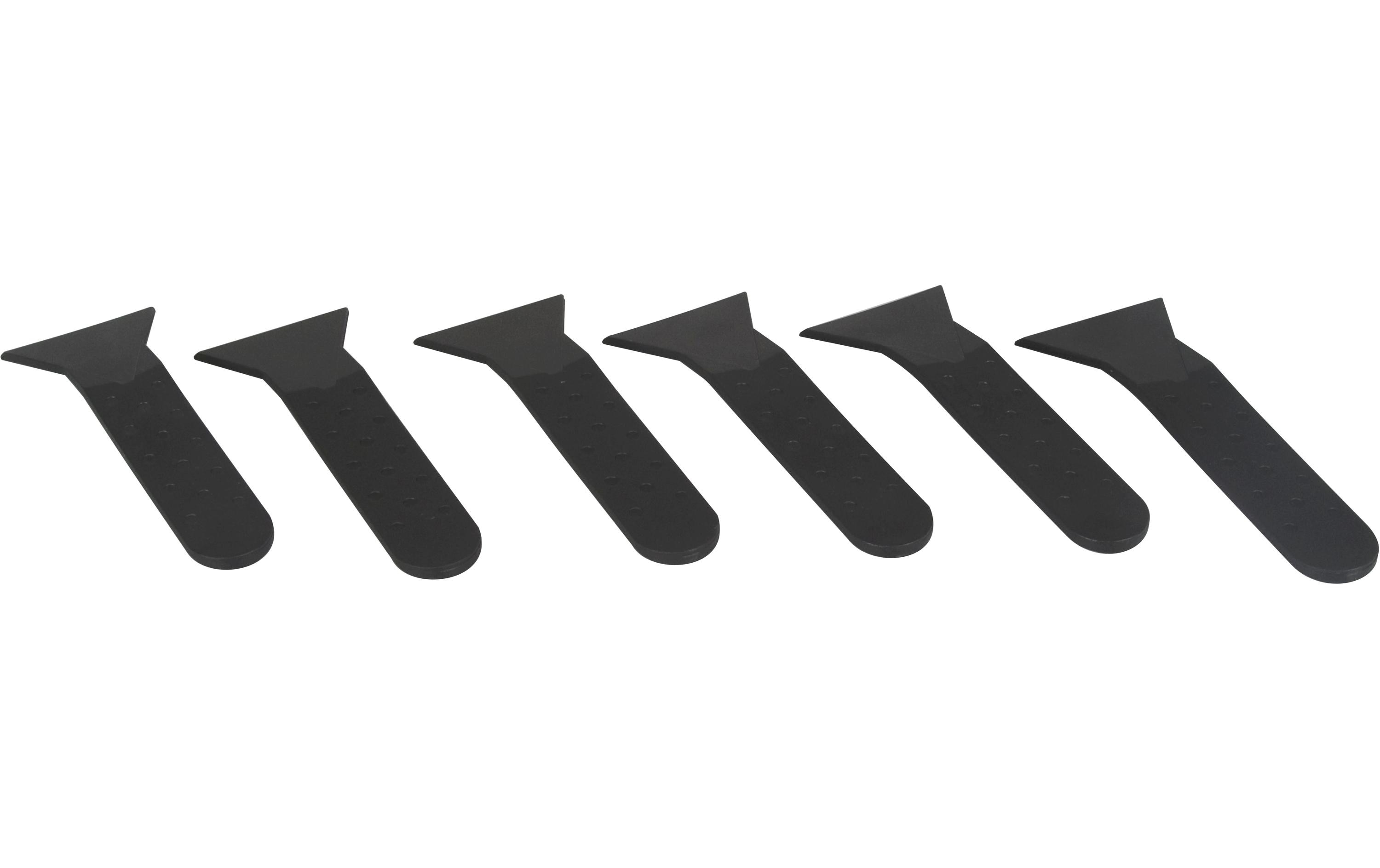 Nouvel Raclette-Spachtel 6 Stück, Schwarz