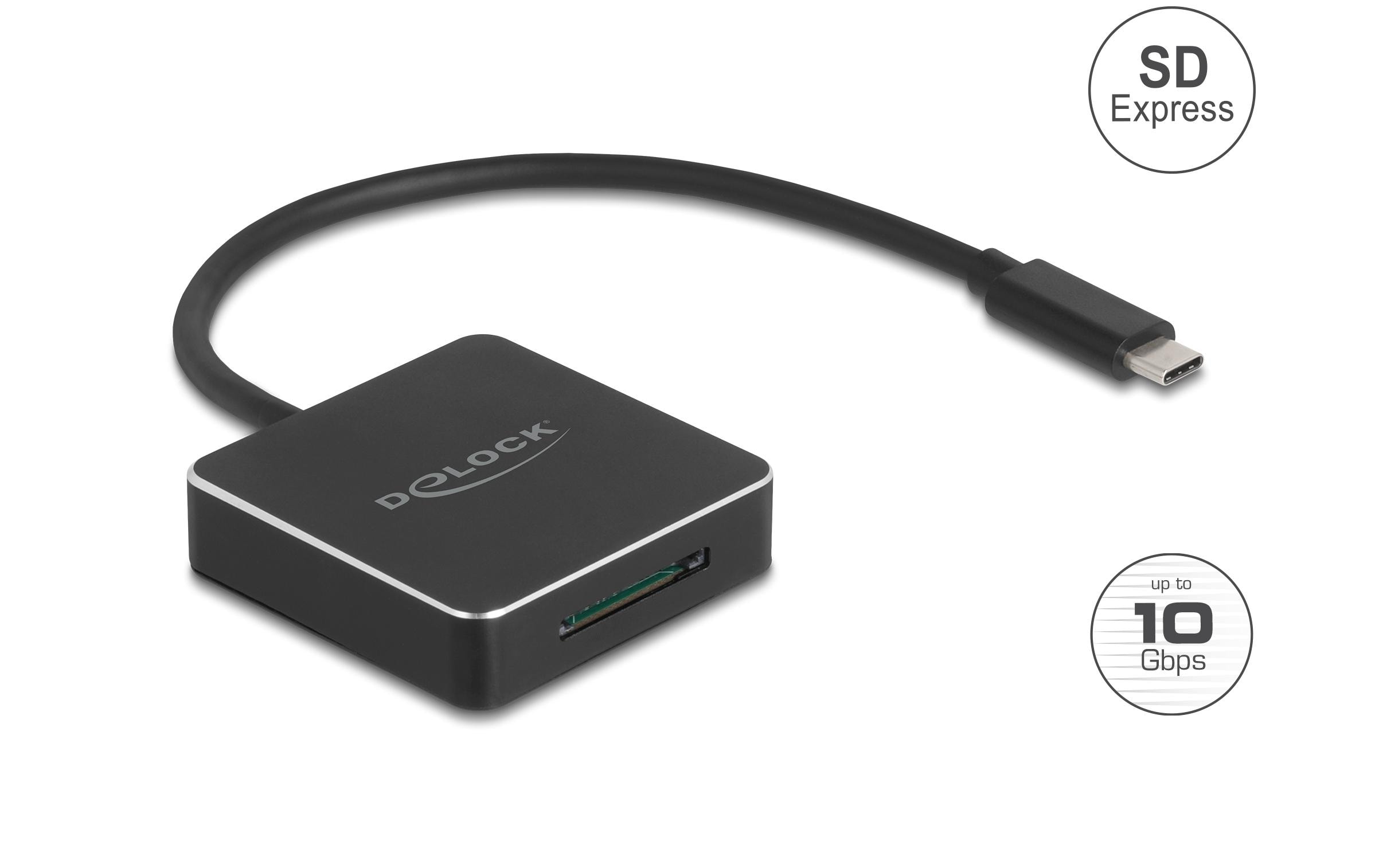 Delock Card Reader Extern USB-C 10 Gbps für SD Express Delock Card Reader Extern USB-C 10 Gbps für SD Express