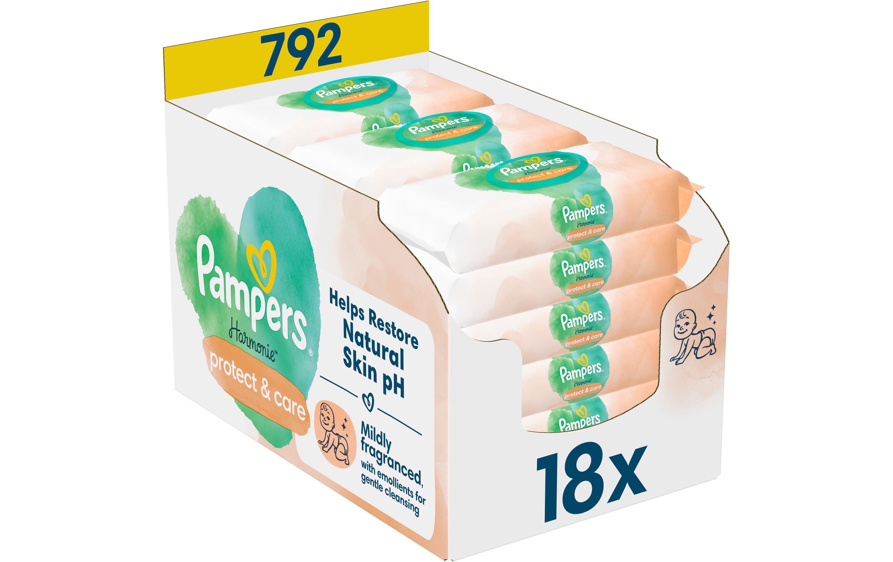 Pampers Harmonie Protect+Care 18er Pack / 792 Stück Pampers Harmonie Protect+Care 18er Pack / 792 Stück