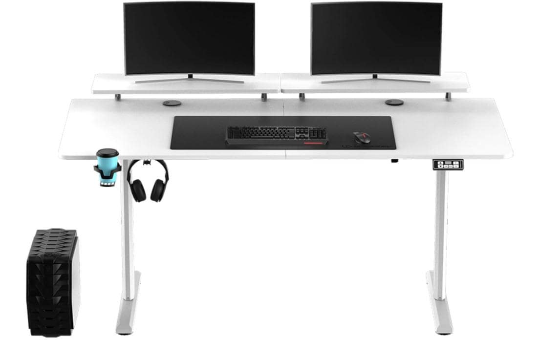 Ultradesk Gaming Tisch Higlander XXL Weiss
