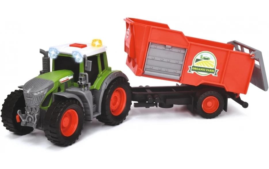 Dickie Toys Landwirtschaftsfahrzeug Fendt Traktor mit Anhänger