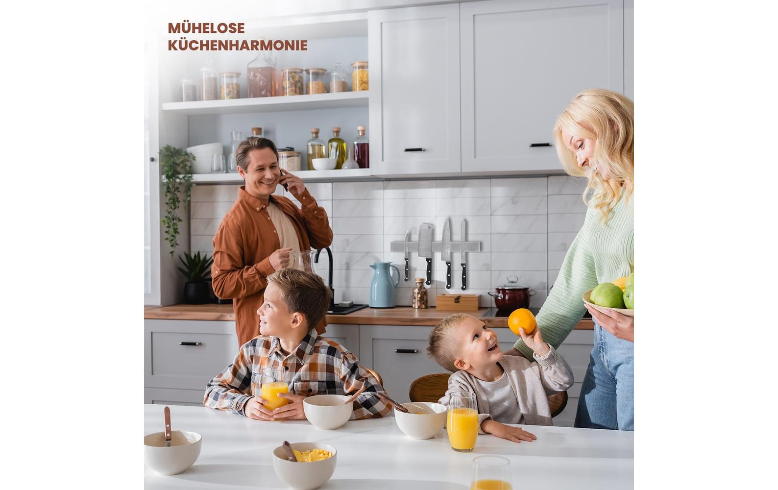 Exitoso Magnetschiene für Messer Silber