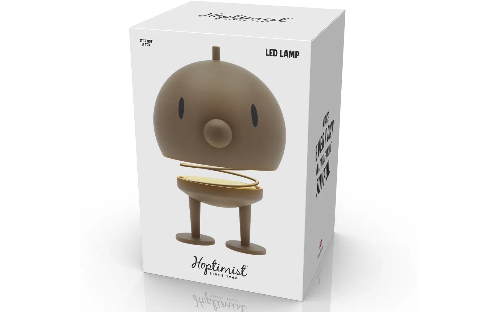 Hoptimist Tischleuchte Choko, XL Stahl/Eiche, 15 x 23 cm