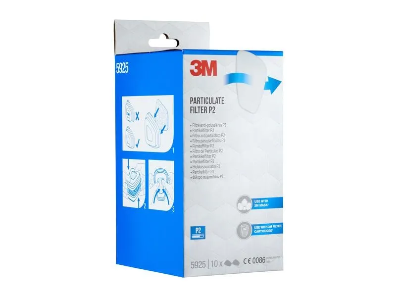 3M Ersatzfilter 5925 für Serie 6000, FFP2 3M Ersatzfilter 5925 für Serie 6000, FFP2