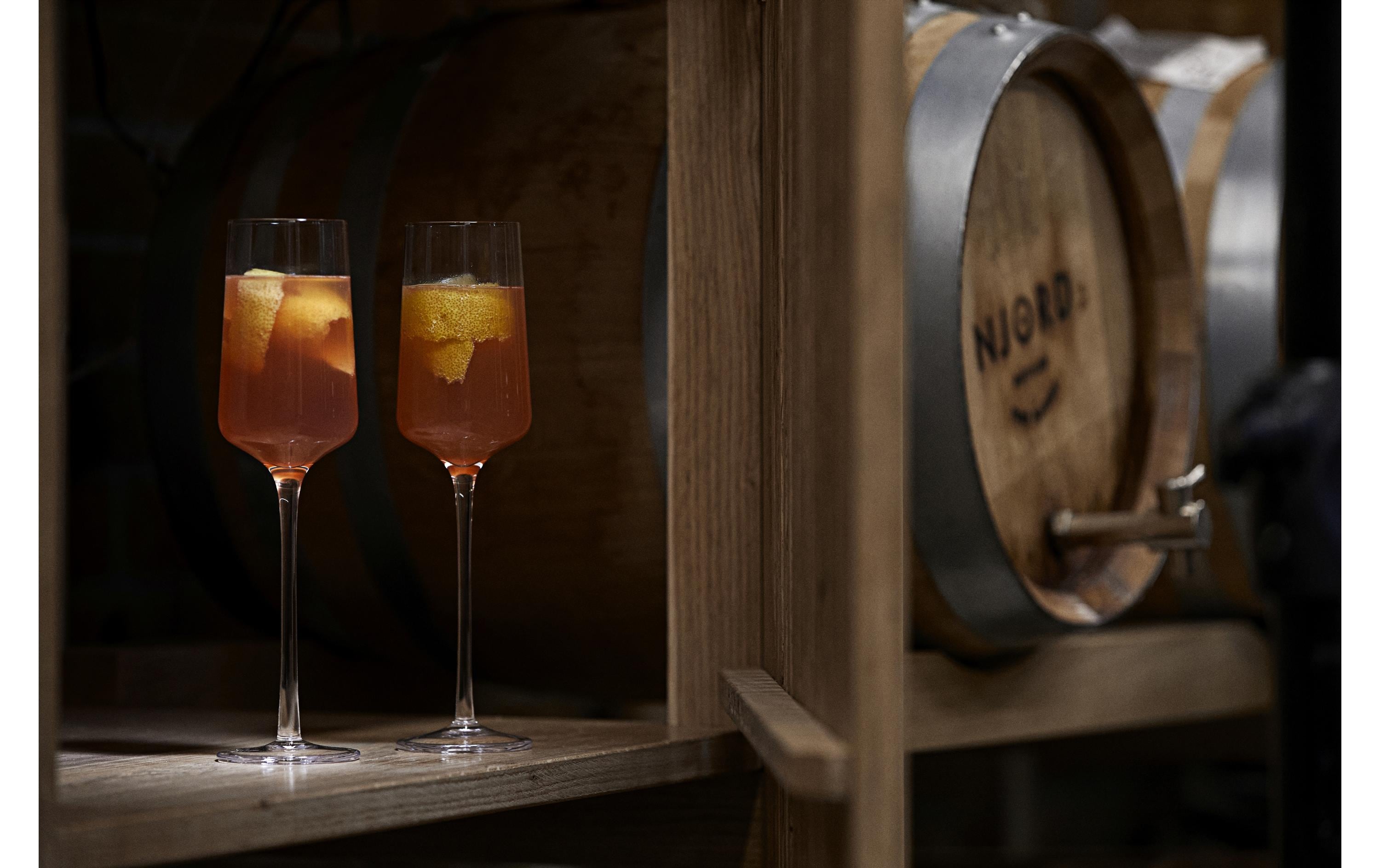 Zone Denmark Champagnerglas Rocks 230 ml, 2 Stück, Transparent