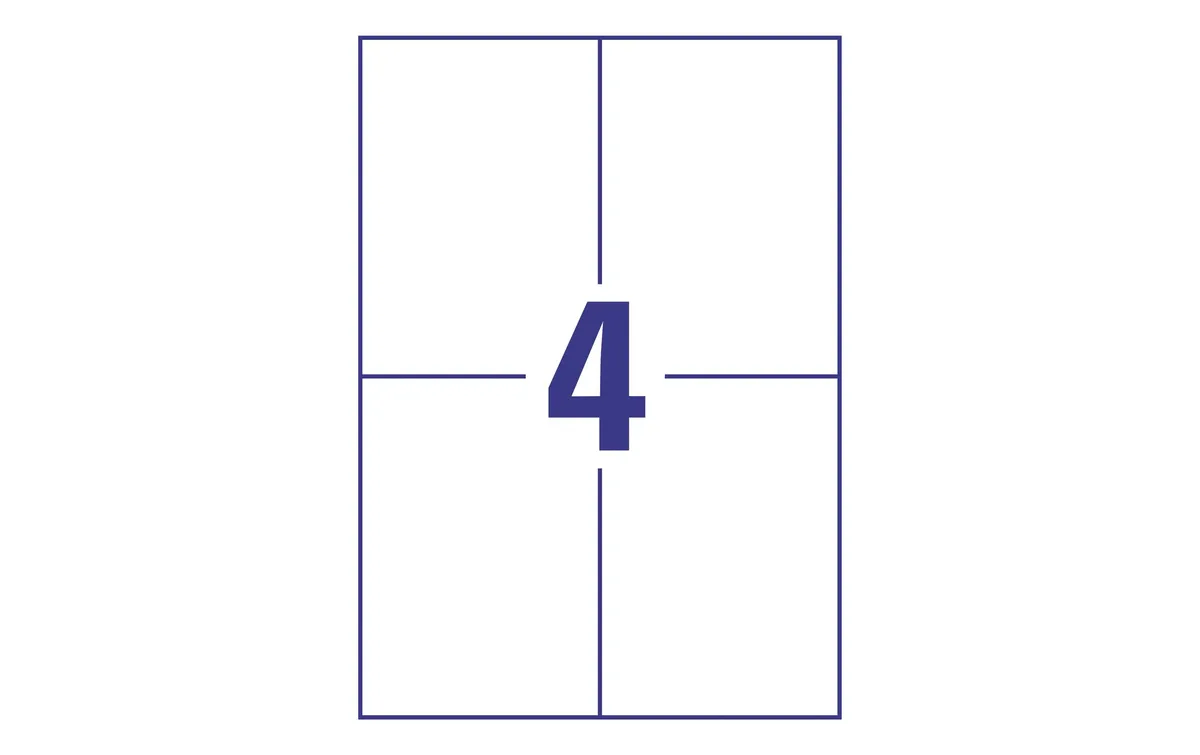 Avery Zweckform Laser-Etiketten 105 x 148 mm, 20 Blatt Avery Zweckform Laser-Etiketten 105 x 148 mm, 20 Blatt