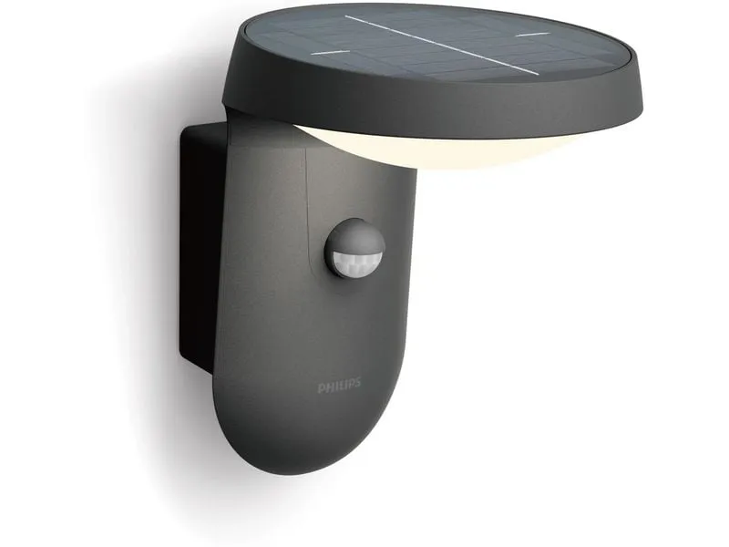 Philips Wandleuchte Tyla IR Solar Ultra-Efficient Anthrazit + Sensor Philips Wandleuchte Tyla IR Solar Ultra-Efficient Anthrazit + Sensor