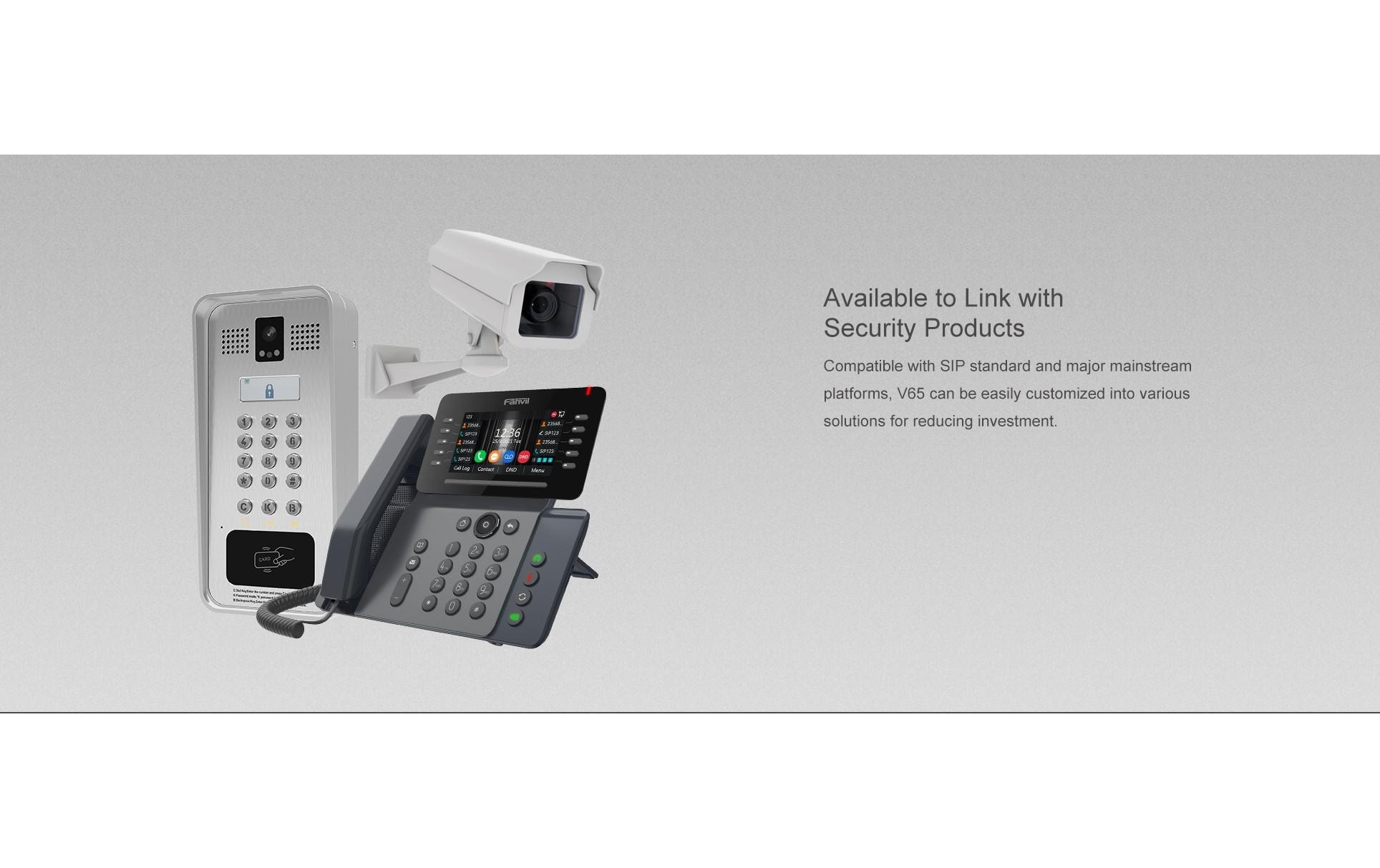 Fanvil Tischtelefon V65 Schwarz Fanvil Tischtelefon V65 Schwarz