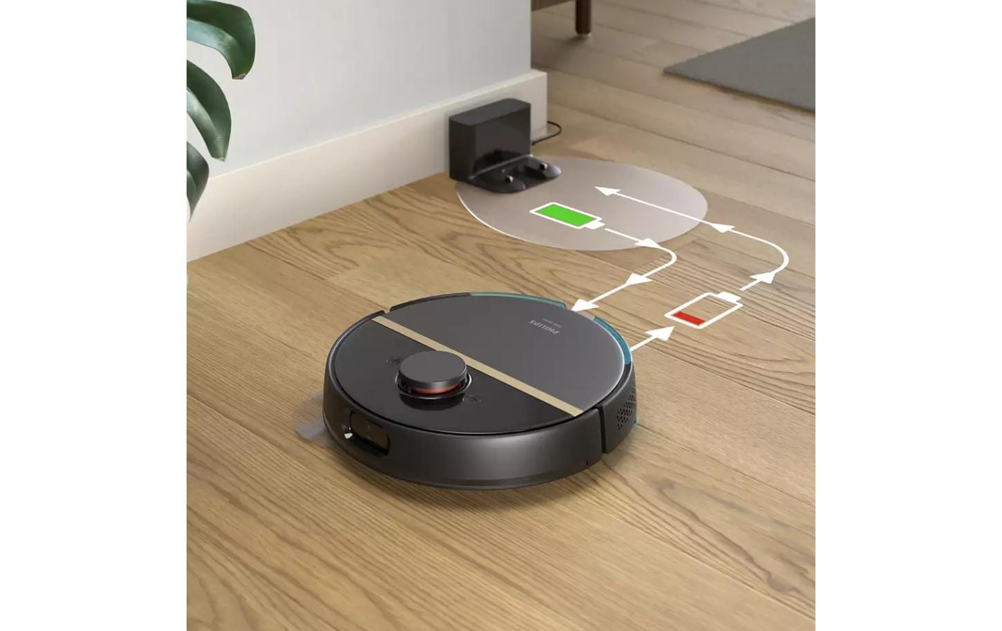 Philips Saug- und Wischroboter HomeRun 7000 Series Aqua XU7000/01