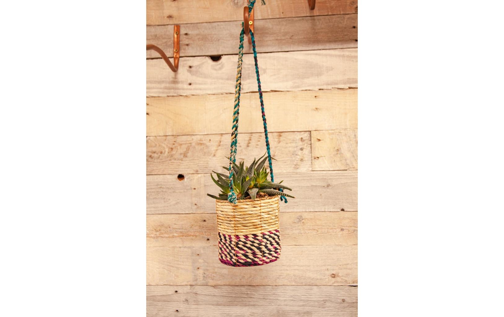 Ambiance Artisan Pflanzenkorb, klein assortiert, 12 x 12 cm