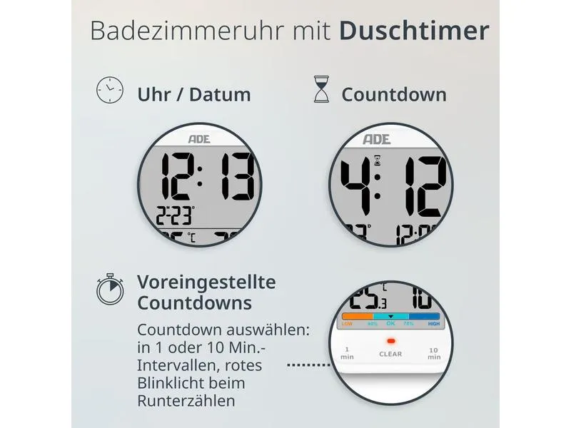 ADE Wetterstation Thermo-Hygrometer Weiss ADE Wetterstation Thermo-Hygrometer Weiss