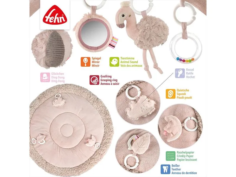 fehn 3-D-Activity-Decke Flamingo, Rose fehn 3-D-Activity-Decke Flamingo, Rose