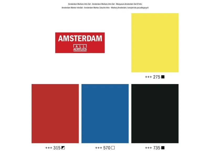 Amsterdam Acrylmarker Basic Set 4 Stück