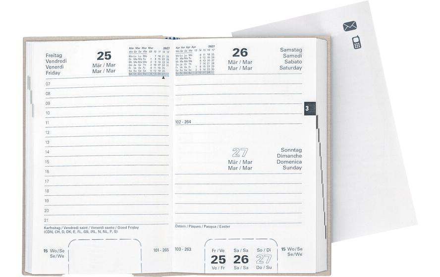Biella Geschäftsagenda Disponent Kein, 2027, Beige