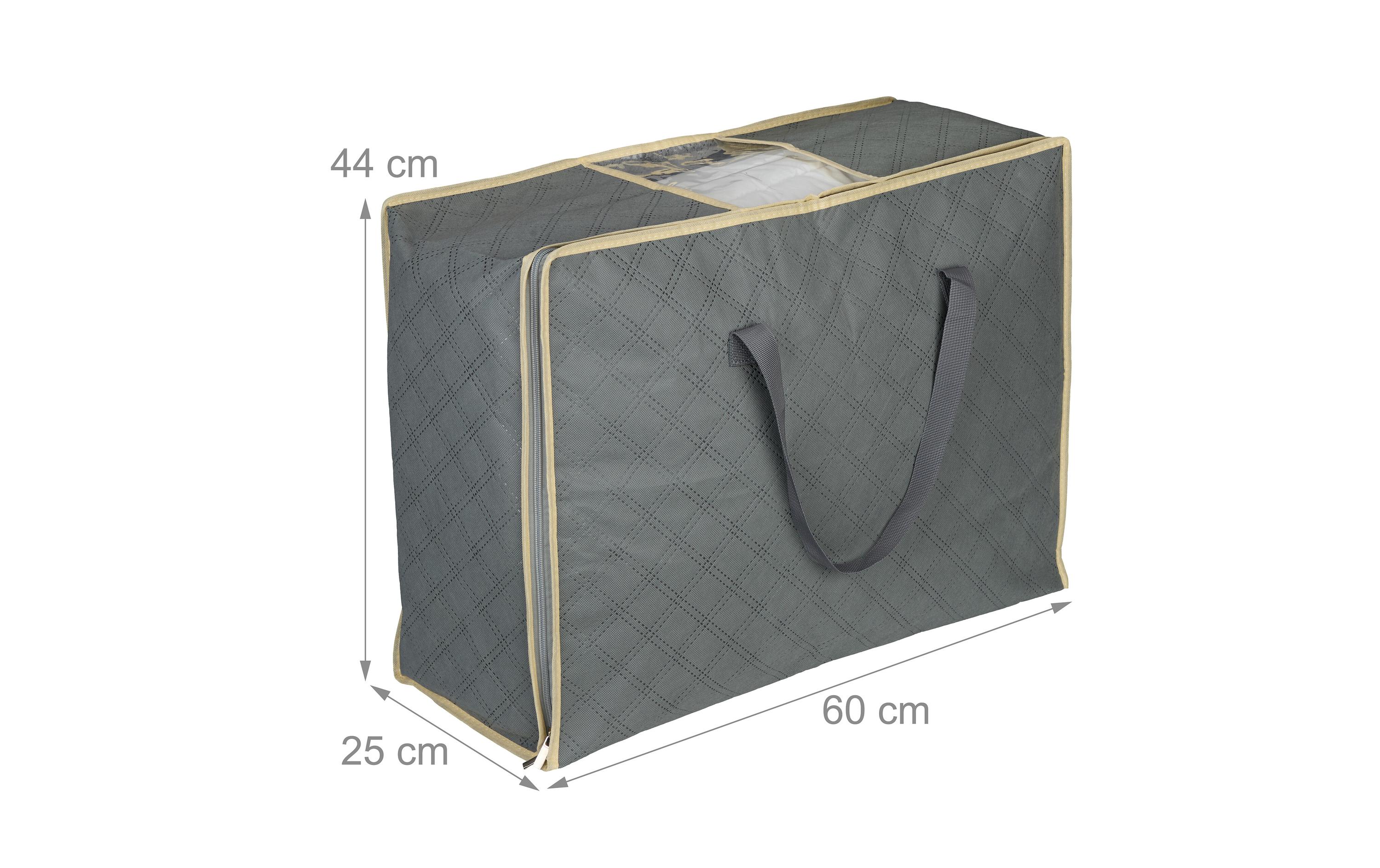 relaxdays Bettdeckenhülle 25 x 60 x 44 cm, 2 Stück