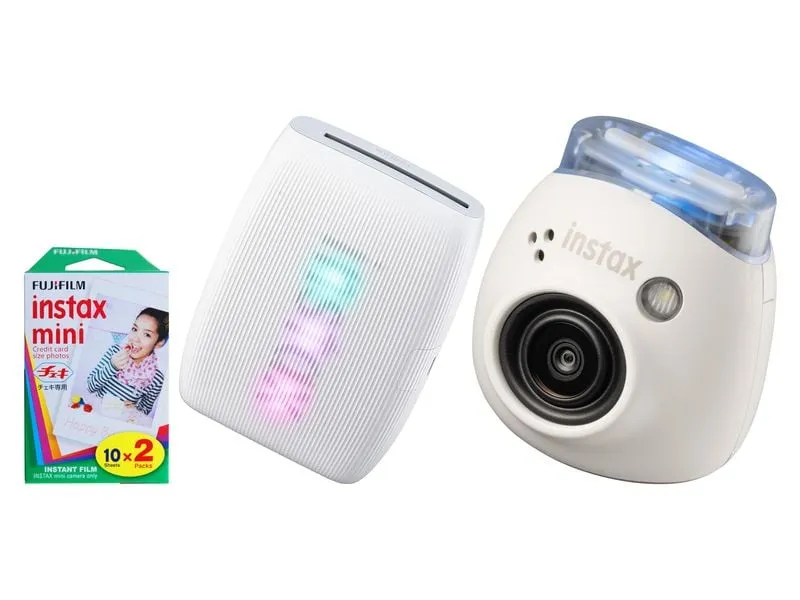 Fujifilm Fotokamera Instax Pal inkl. mini Link 3 und Film Weiss