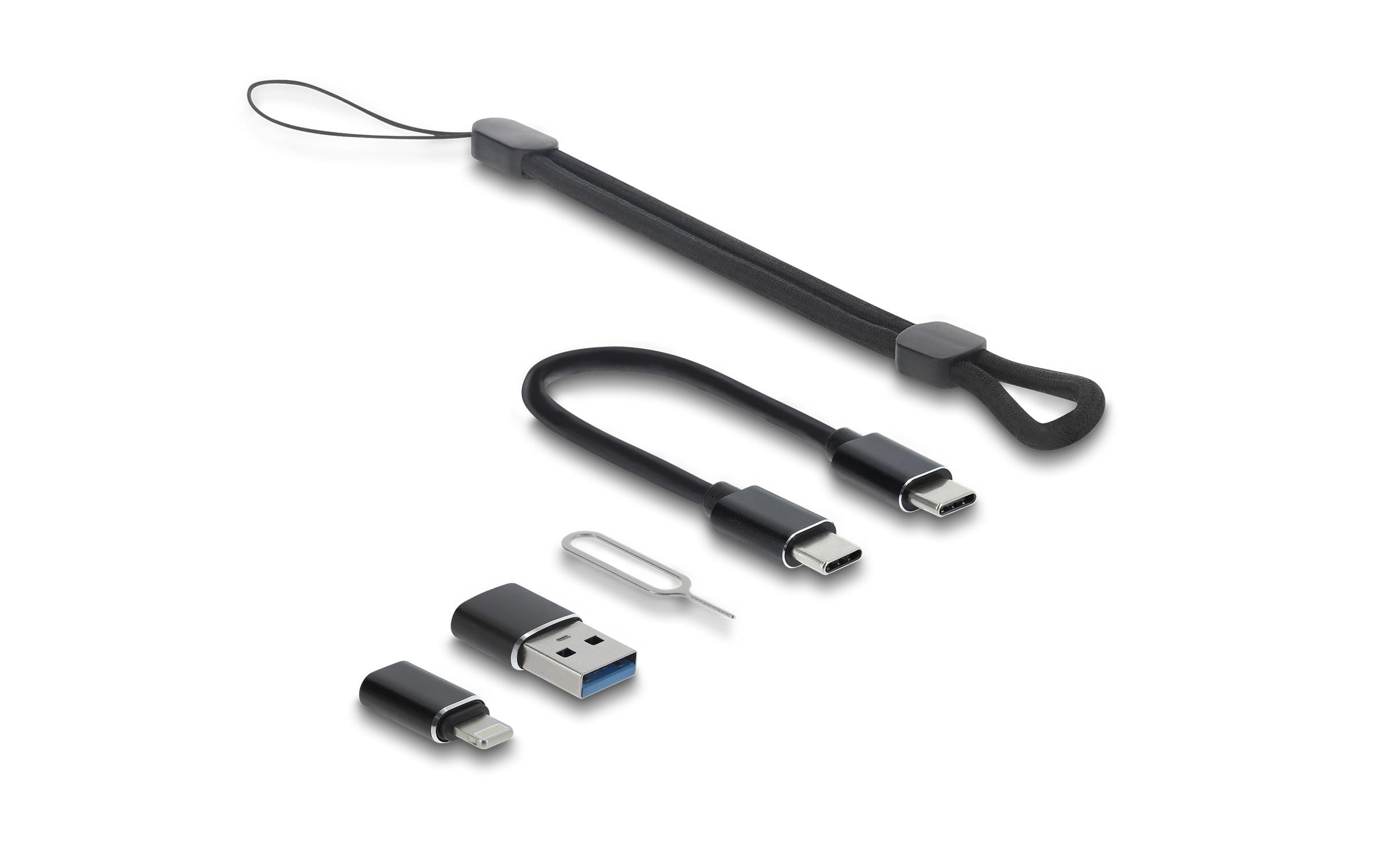 Delock Card Reader Extern USB-C 5 Gbps für SD und Micro SD
