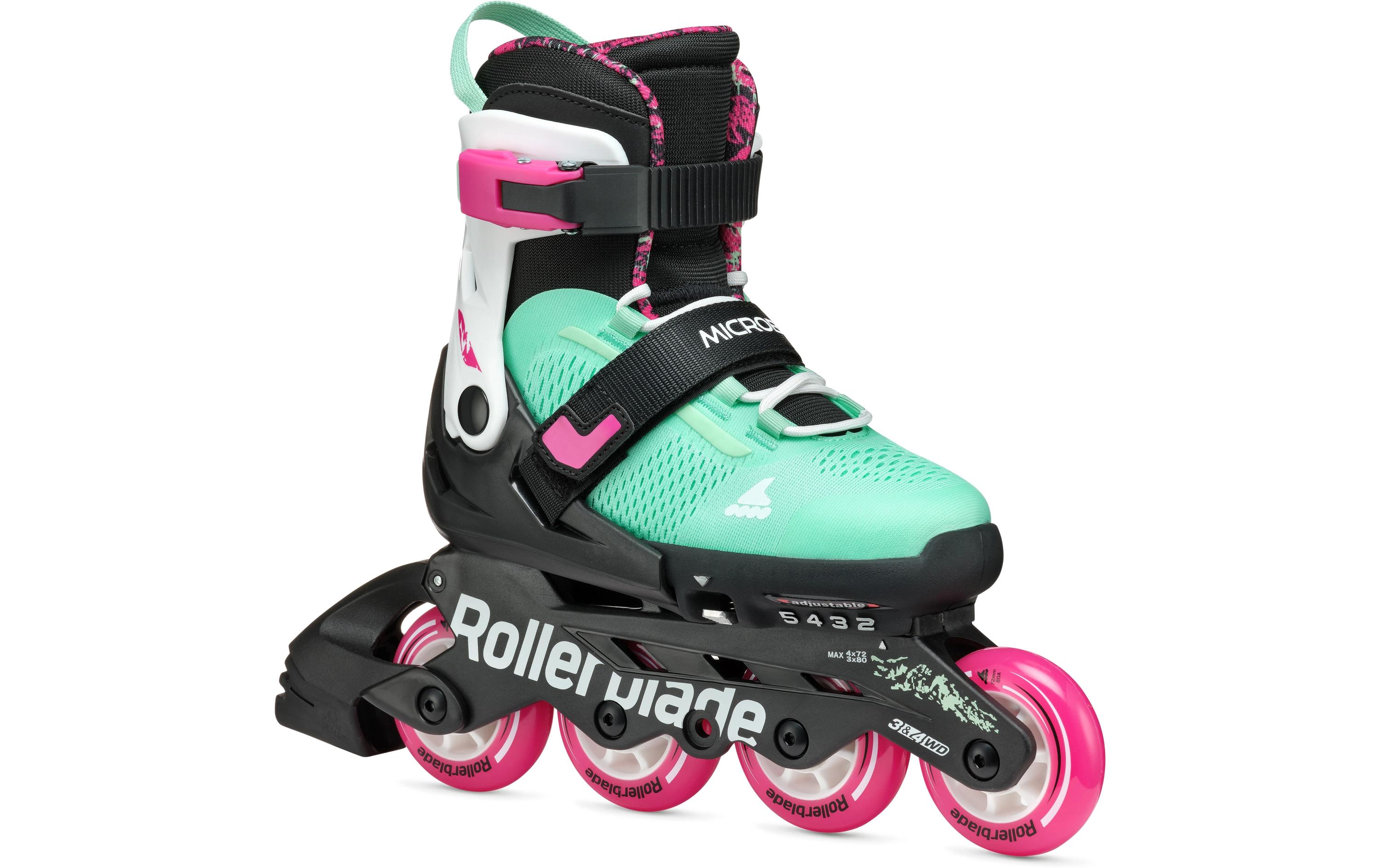 ROLLERBLADE Inline-Skates Microblade XT Schwarz/Meergrün, 33-36.5
