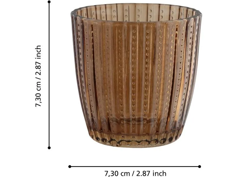 EGLO Windlicht Bezamby 4 Stück, Braun