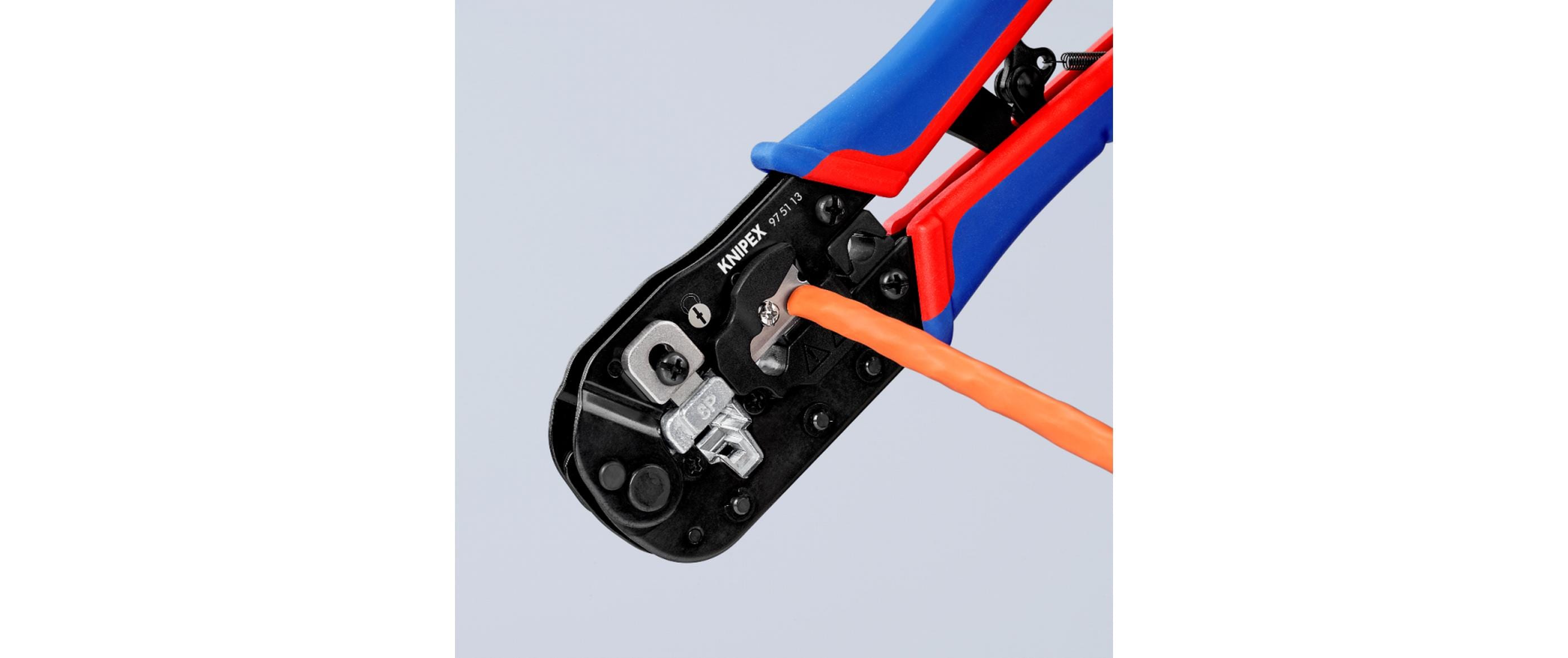 Knipex Crimpzange für RJ45-Westernstecker 190 mm