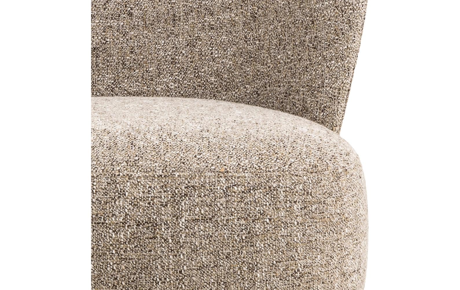 AC Design Sessel Elmont Eiche/Stahl, Beige