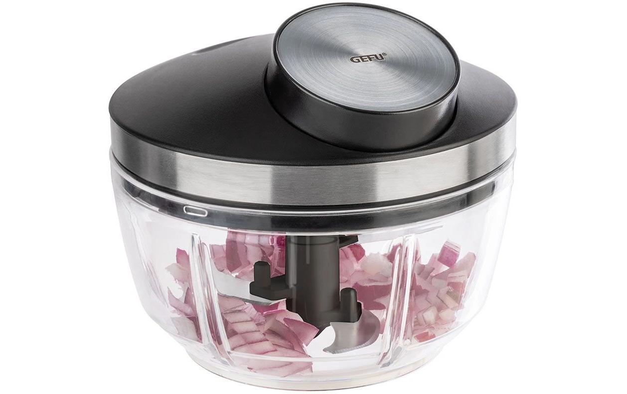 GEFU Hacker Zizo 450 ml, Transparent/Schwarz/Silber