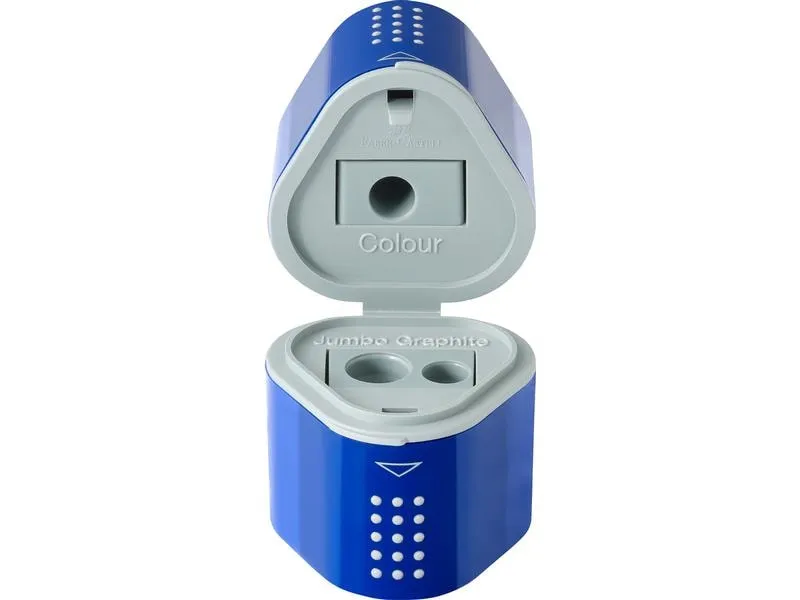 Faber-Castell Spitzer Grip 2001 10 Stück, Brombeere und Blau