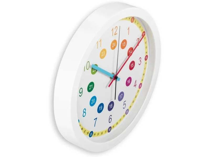 Hama Wanduhr Sal Ø 30 cm, Mehrfarbig/Weiss