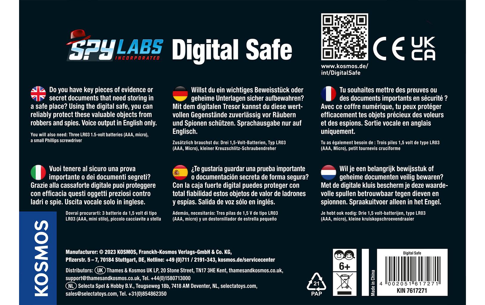 Kosmos Detektivausrüstung Spy Labs – Digital Safe Kosmos Detektivausrüstung Spy Labs – Digital Safe