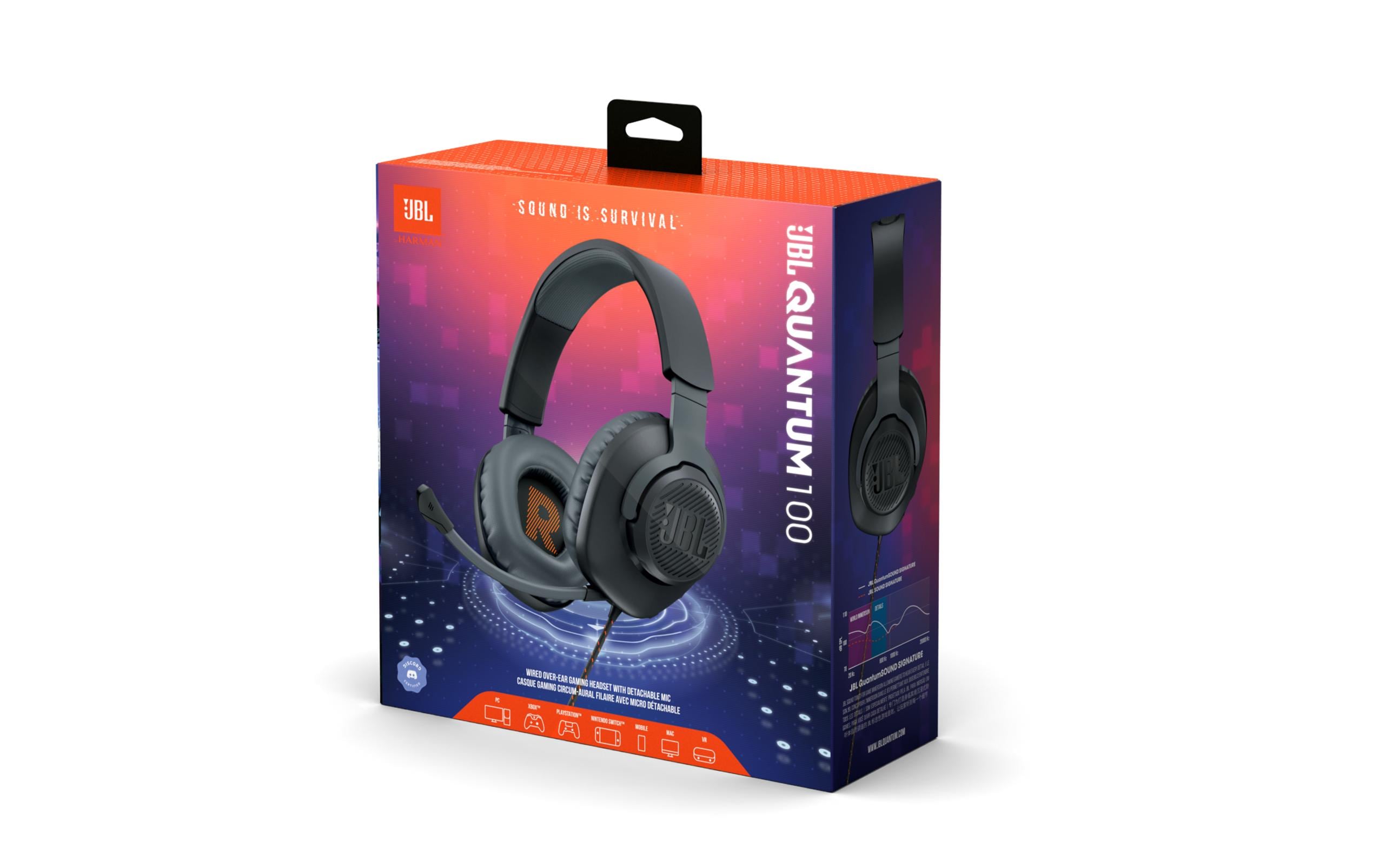 JBL Headset Quantum 100 Schwarz