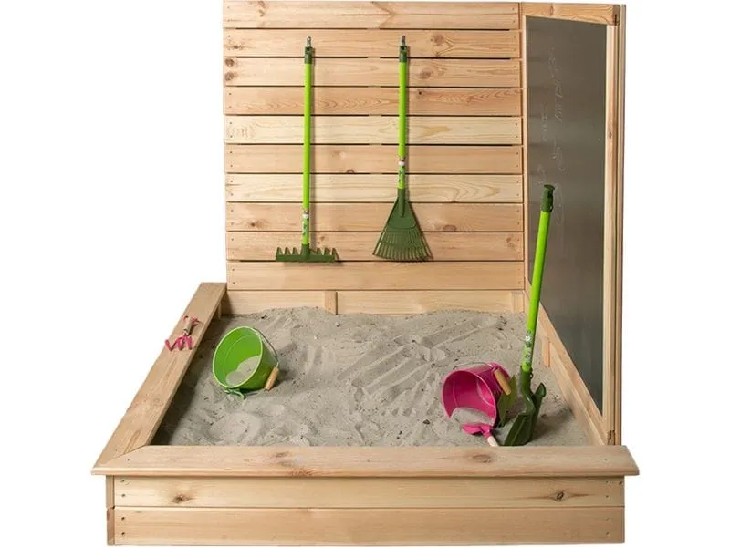 Esschert Design Eck-Sandkasten mit Tafel Holz 115.5 cm Esschert Design Eck-Sandkasten mit Tafel Holz 115.5 cm