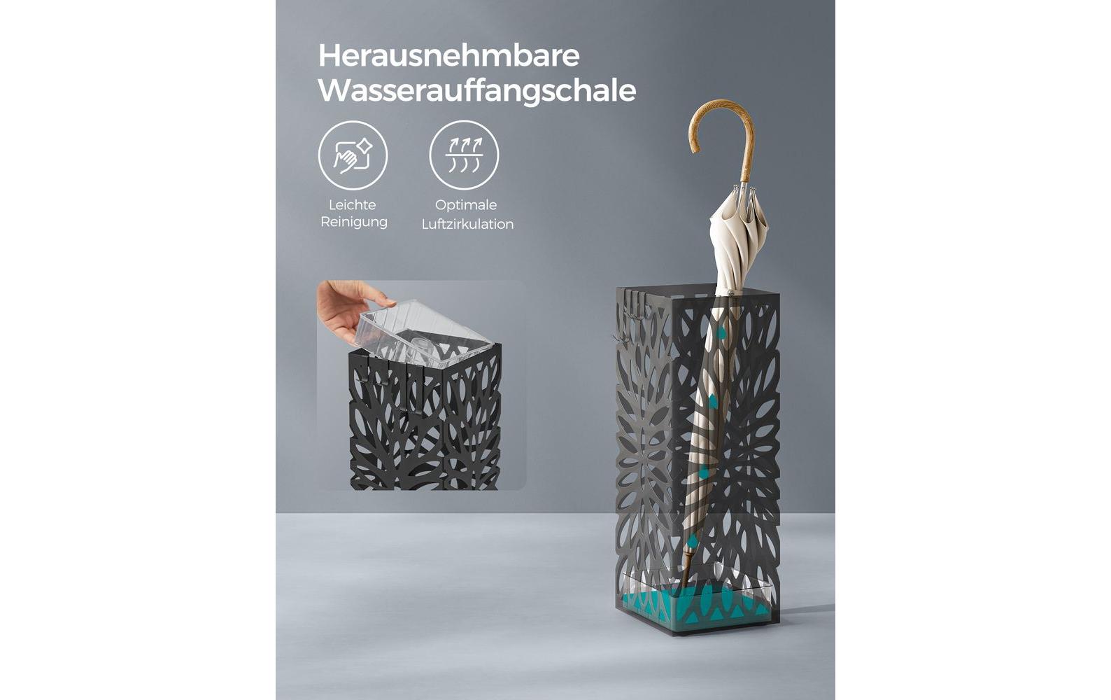 Songmics Schirmständer Grau