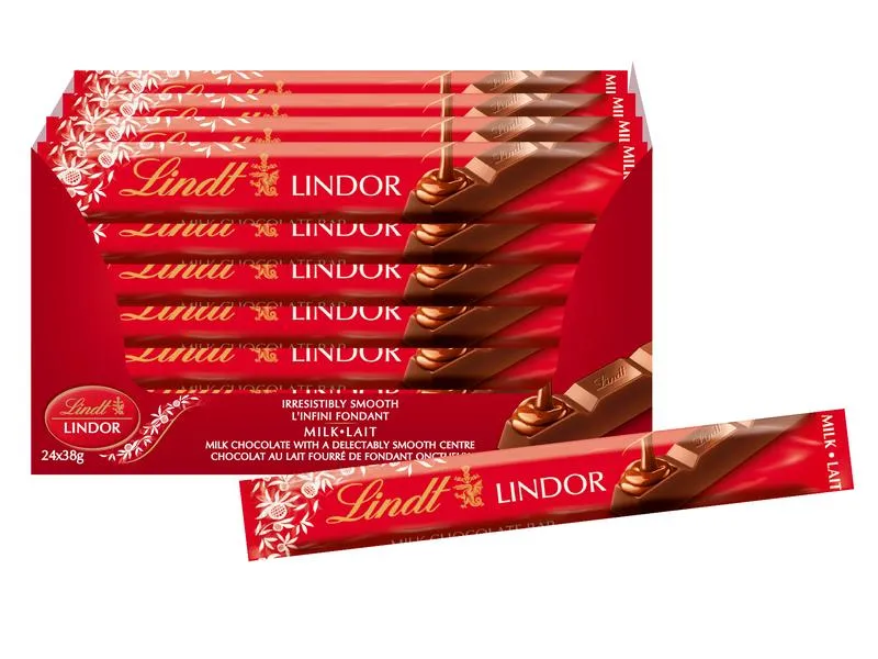 Lindt Schokoladenriegel Lindor 24 x 38 g Lindt Schokoladenriegel Lindor 24 x 38 g
