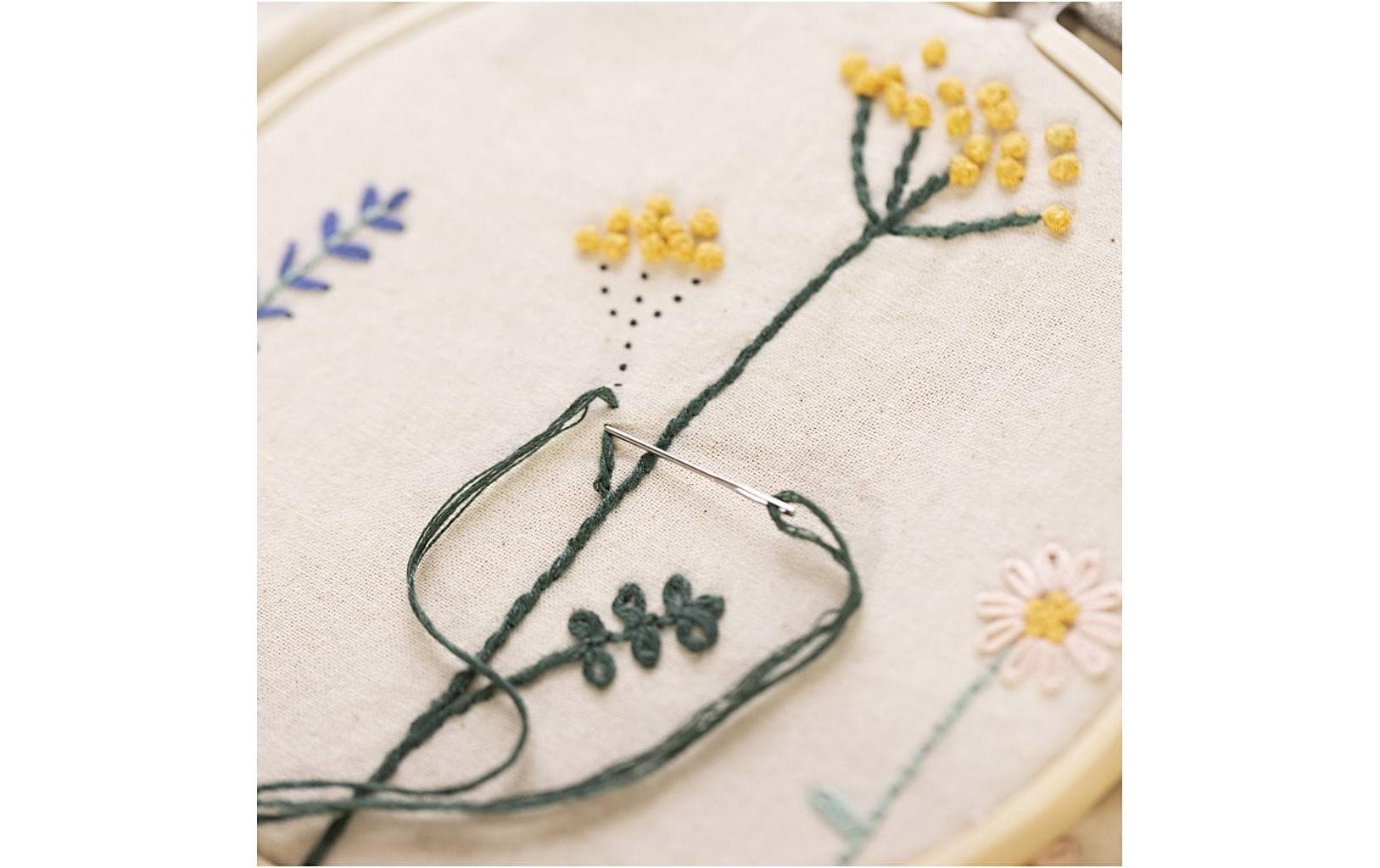 Creativ Company Bastelset Sticken Blume