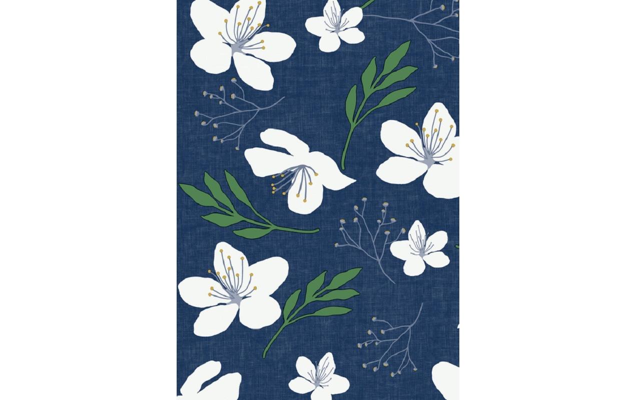 d-c-fix Tischdecke Fiesta dusk 140 cm x 180 m, Blau/Weiss