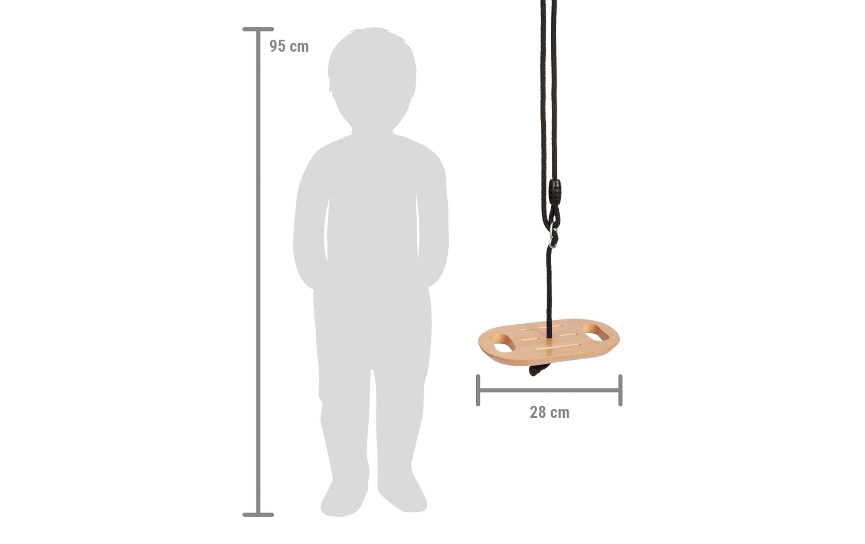 small foot Tellerschaukel mit Griffen: «Black Line»