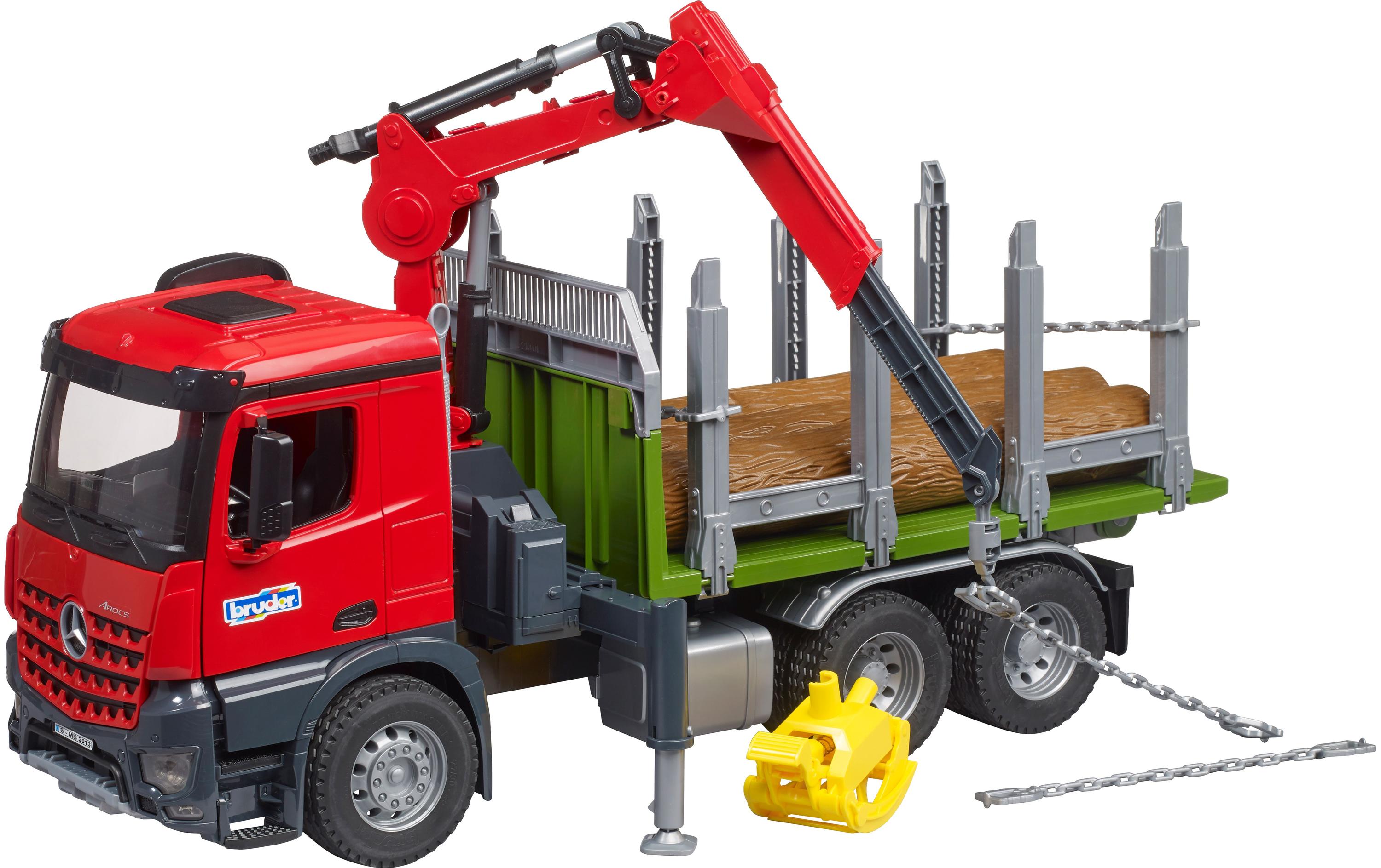 Bruder Spielwaren Arocs Holztransport-LKW