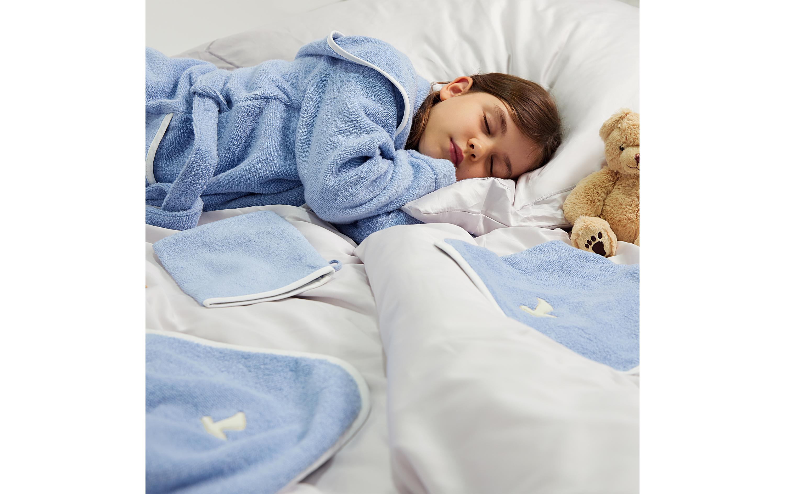 Möve Baby-Kapuzentuch Soft Hug 100 x 100 cm, Aqua