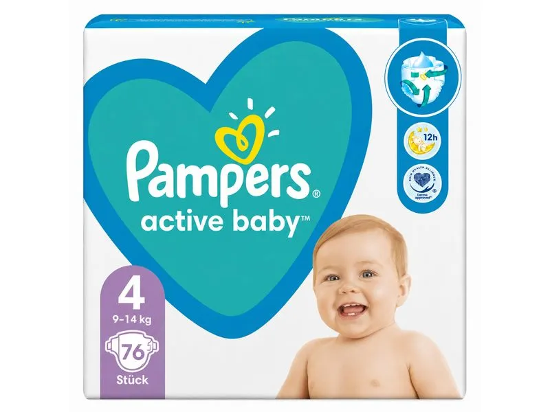 Pampers Pampers Active Baby Windeln Gr. 4 Grösse 4