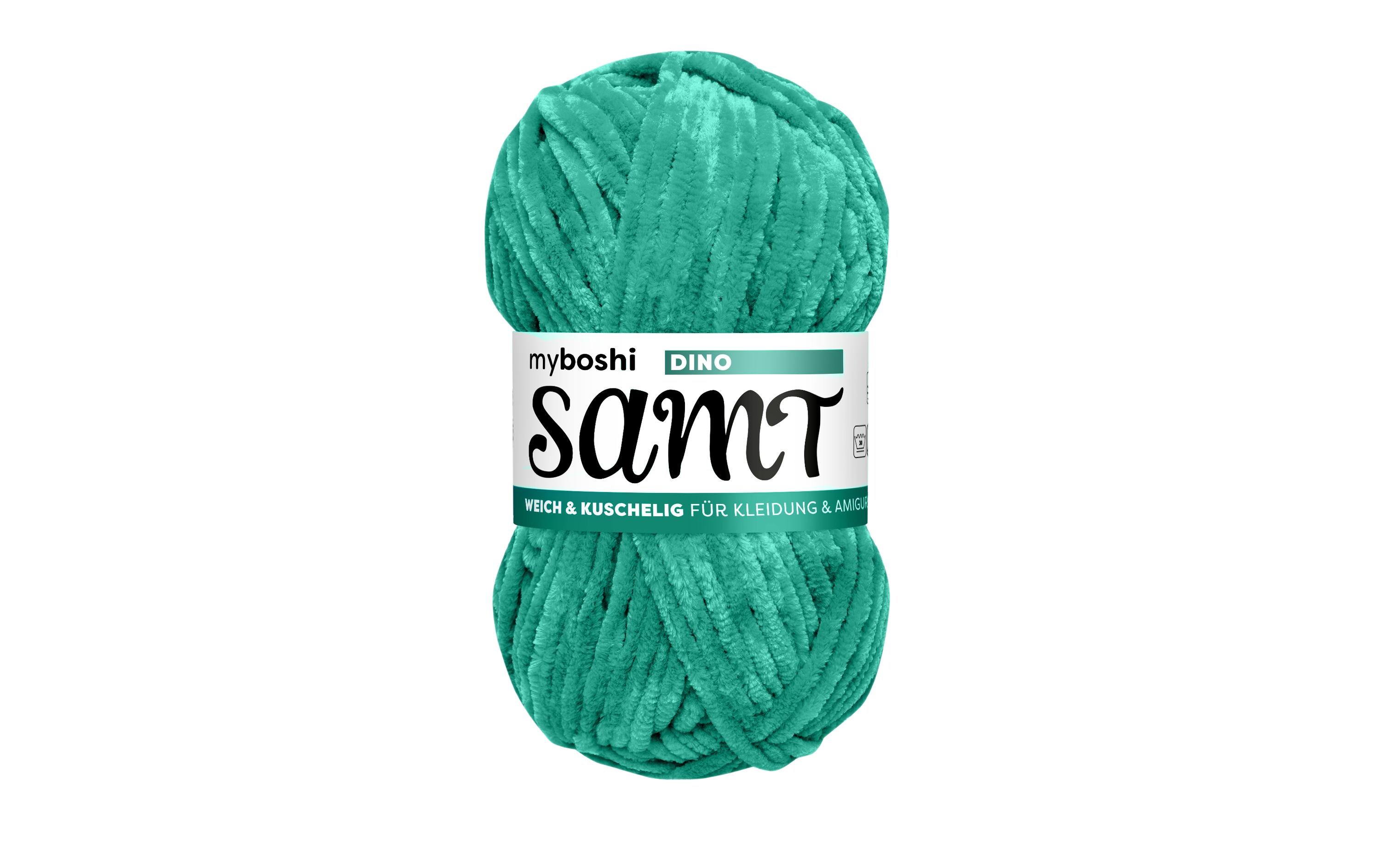 myBoshi Wolle Chenille Samt Dino 100 g, 100 m